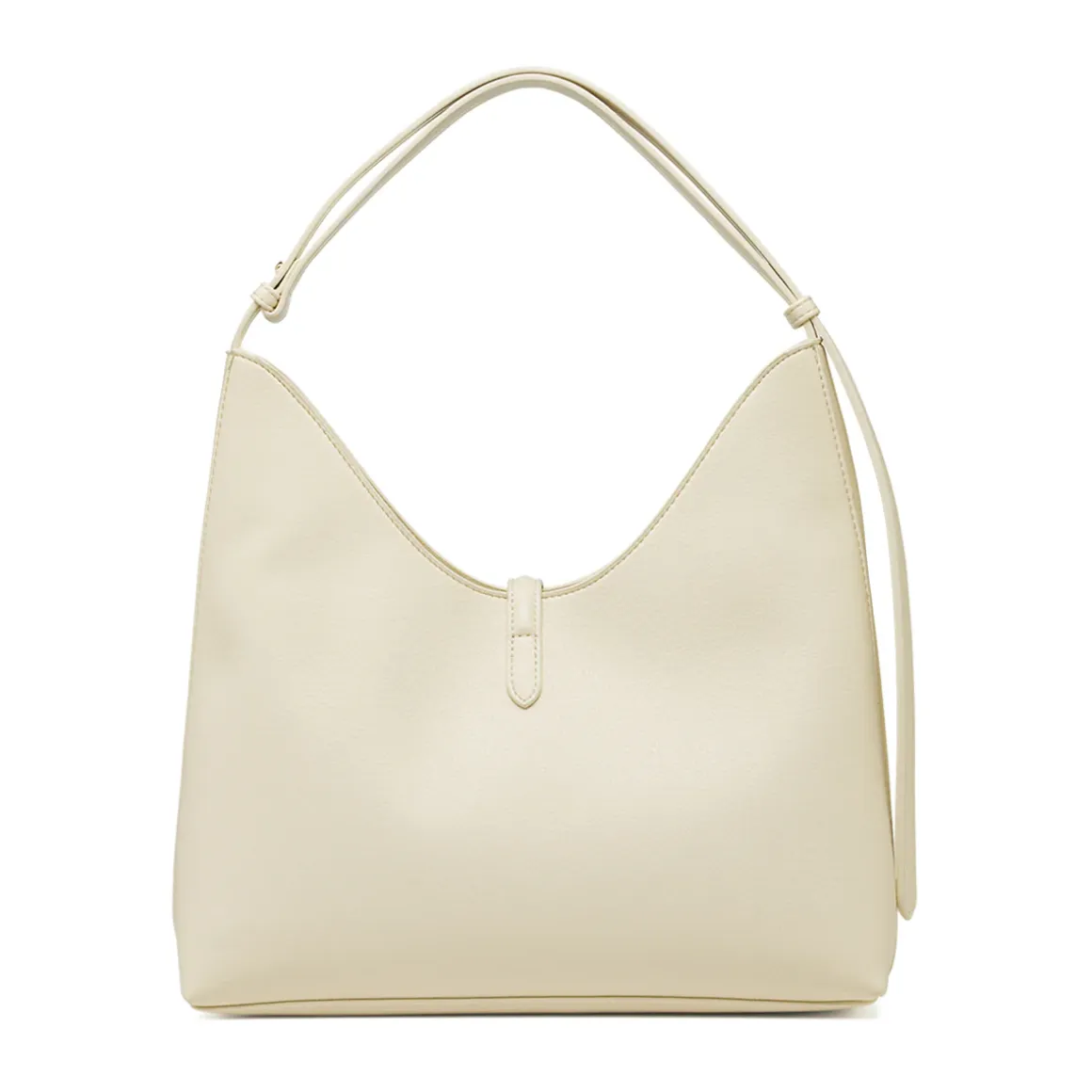 Borsa a spalla da Donna Bianco off-white con dettaglio oro Lora Ferres