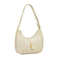 Borsa a spalla da Donna color bianco con dettaglio dorato Lora Ferres