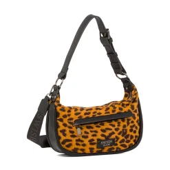 Borsa a Spalla da Donna con Stampa Animalier Swish Jeans
