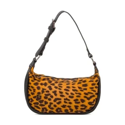 Borsa a Spalla da Donna con Stampa Animalier Swish Jeans