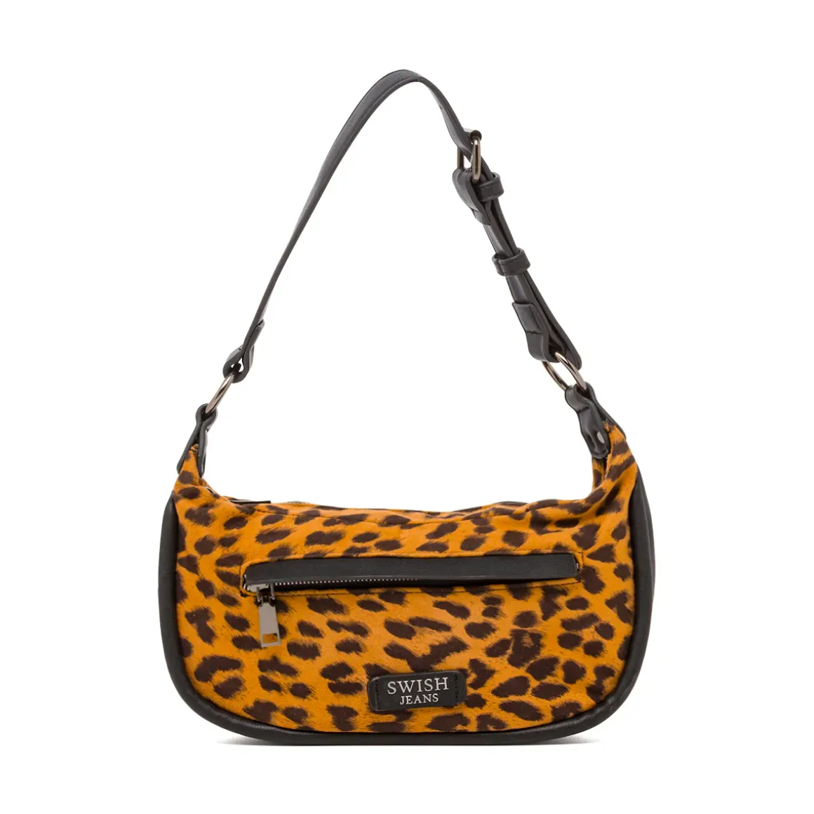 Borsa a Spalla da Donna con Stampa Animalier Swish Jeans