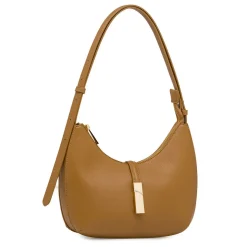 Borsa a spalla da Donna marrone con dettagli metallici Lora Ferres