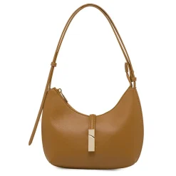 Borsa a spalla da Donna marrone con dettagli metallici Lora Ferres