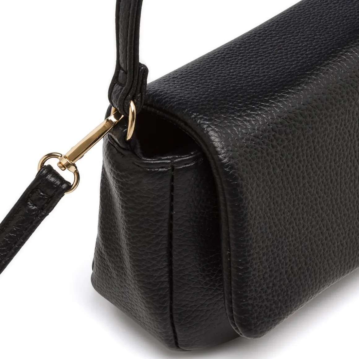 Borsa a spalla da Donna nera con patta e tracolla Lora Ferres