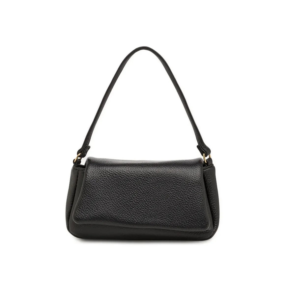 Borsa a spalla da Donna nera con patta e tracolla Lora Ferres
