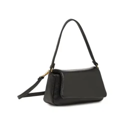 Borsa a spalla da Donna nera con patta e tracolla Lora Ferres