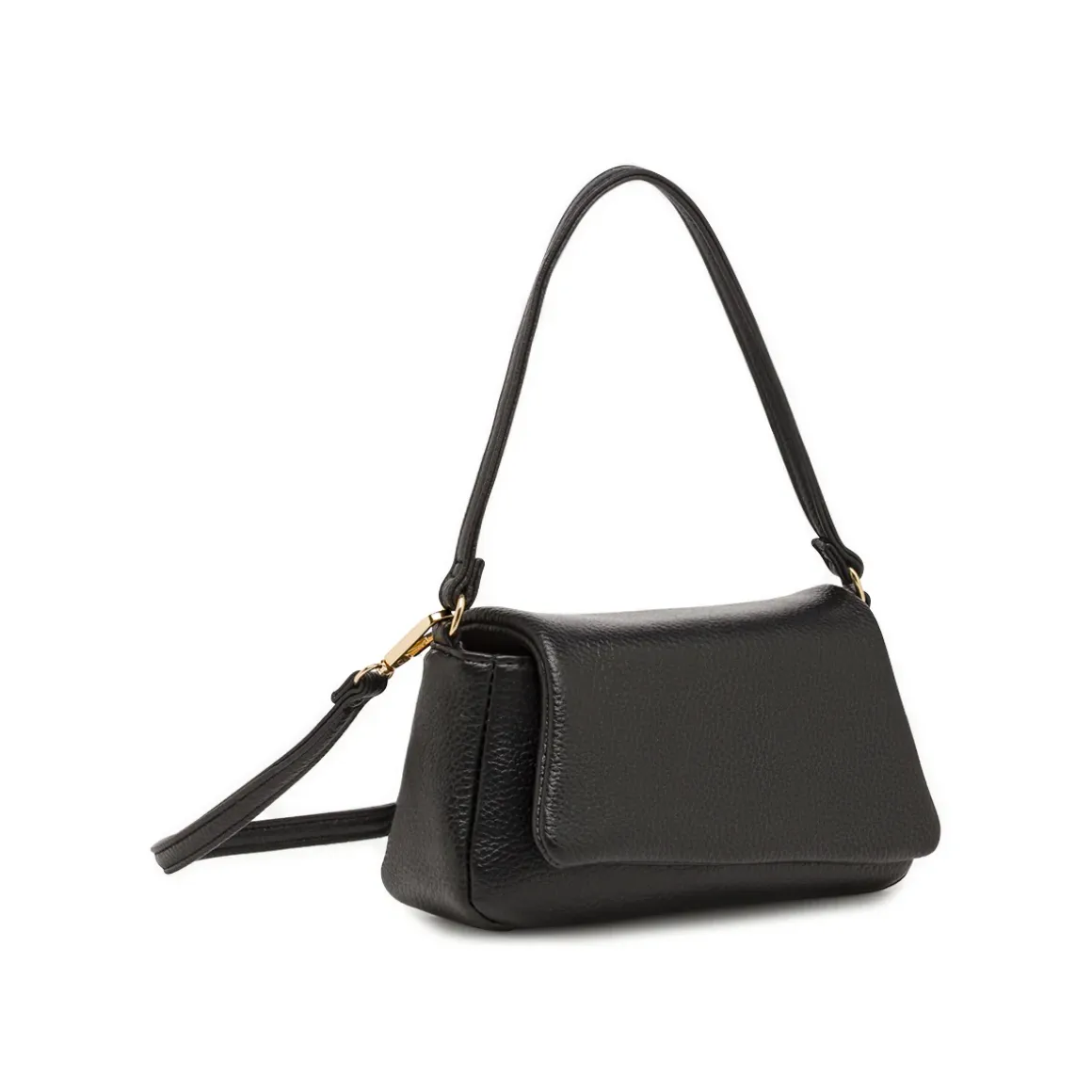 Borsa a spalla da Donna nera con patta e tracolla Lora Ferres