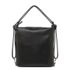 Borsa a Spalla da Donna Nera con Tasca Frontale Swish Jeans