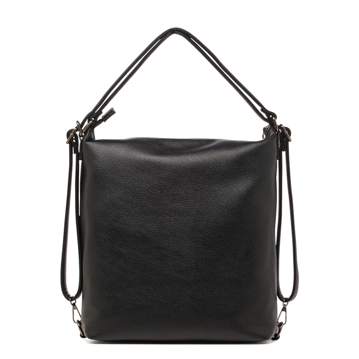 Borsa a Spalla da Donna Nera con Tasca Frontale Swish Jeans