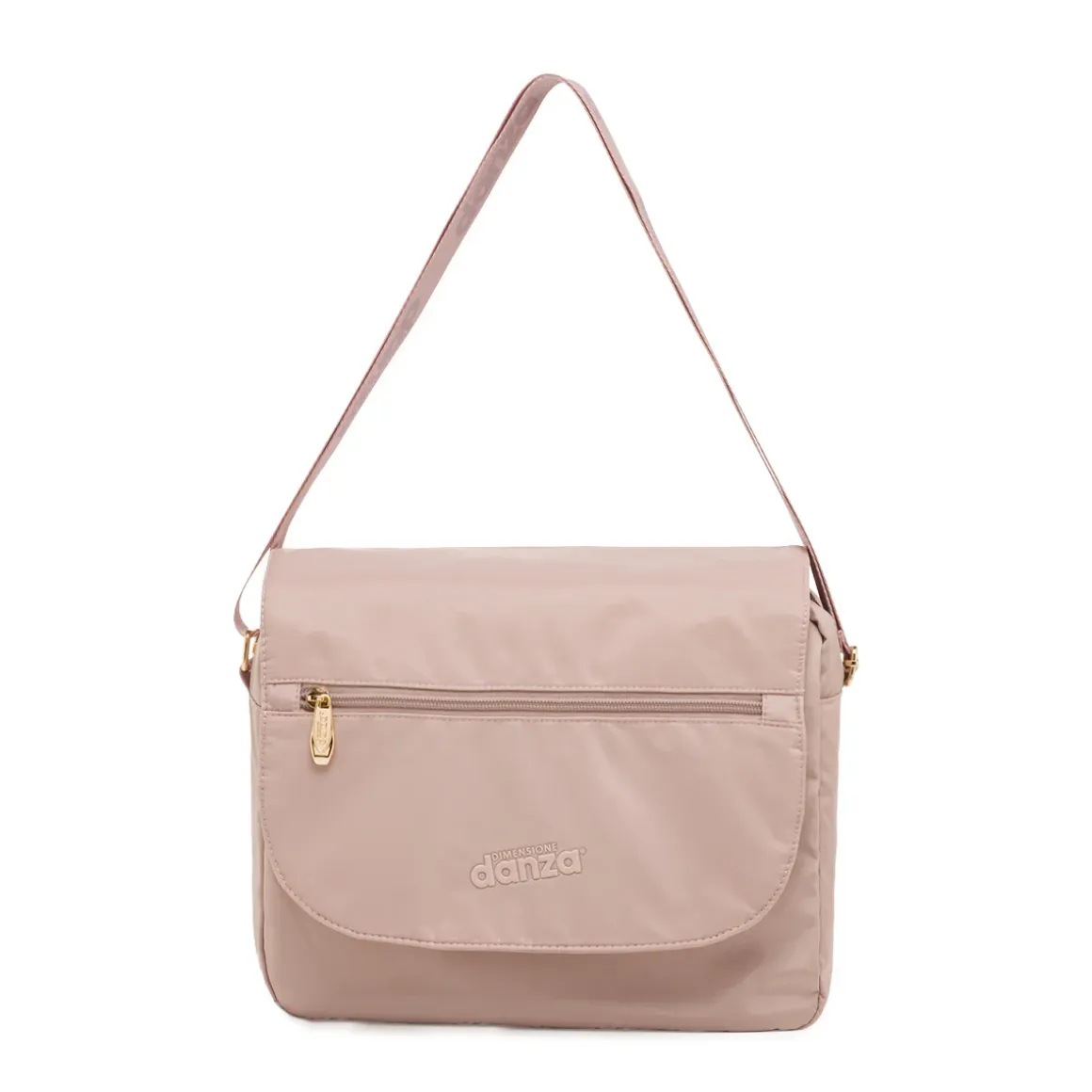 Borsa a spalla da donna rosa con logo Dimensione Danza