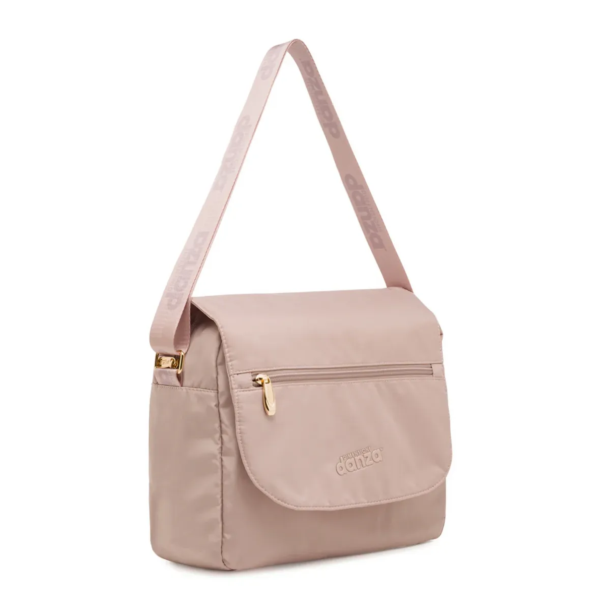 Borsa a spalla da donna rosa con logo Dimensione Danza