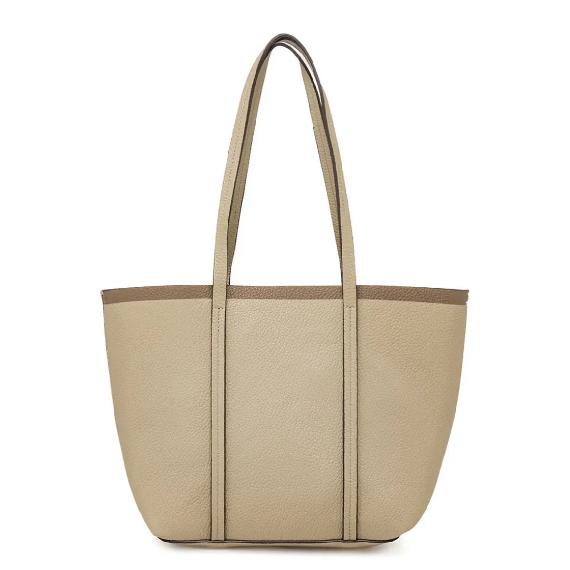 Borsa a spalla da Donna taupe effetto martellato Lora Ferres