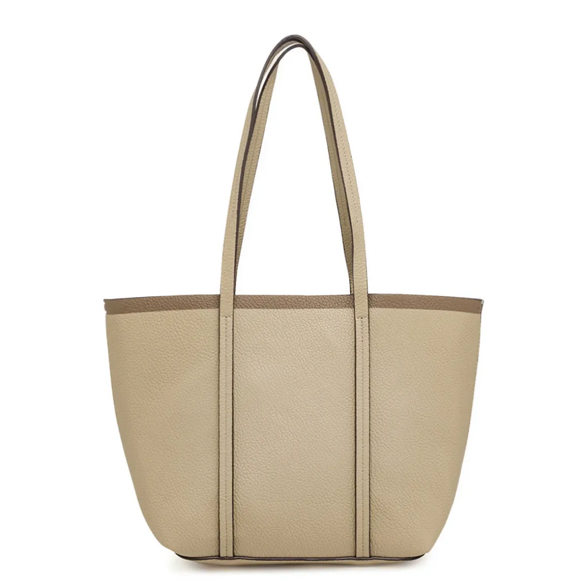 Borsa a spalla da Donna taupe effetto martellato Lora Ferres