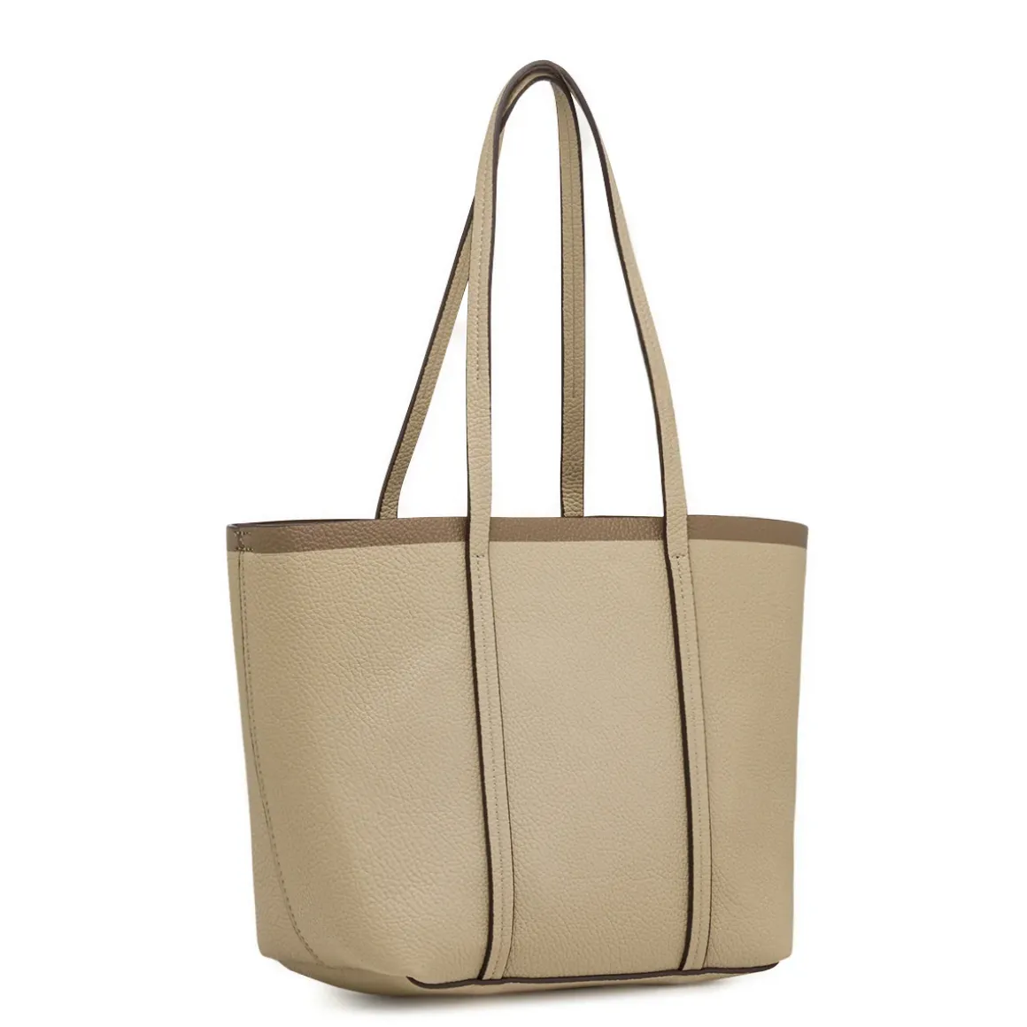 Borsa a spalla da Donna taupe effetto martellato Lora Ferres