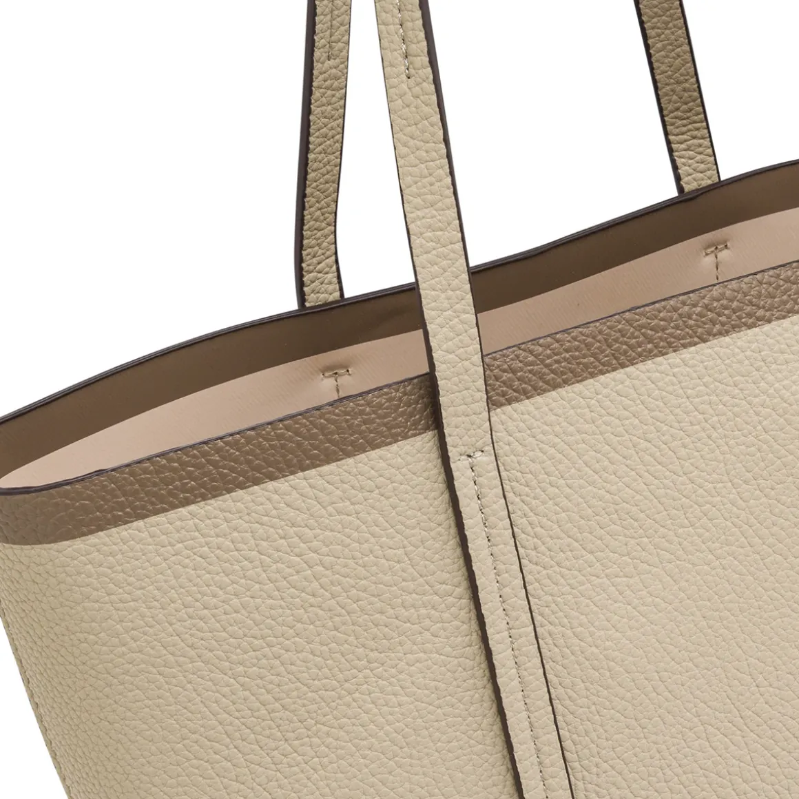 Borsa a spalla da Donna taupe effetto martellato Lora Ferres