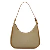 Borsa a spalla Donna Lora Ferres fantasia beige con finiture marroni