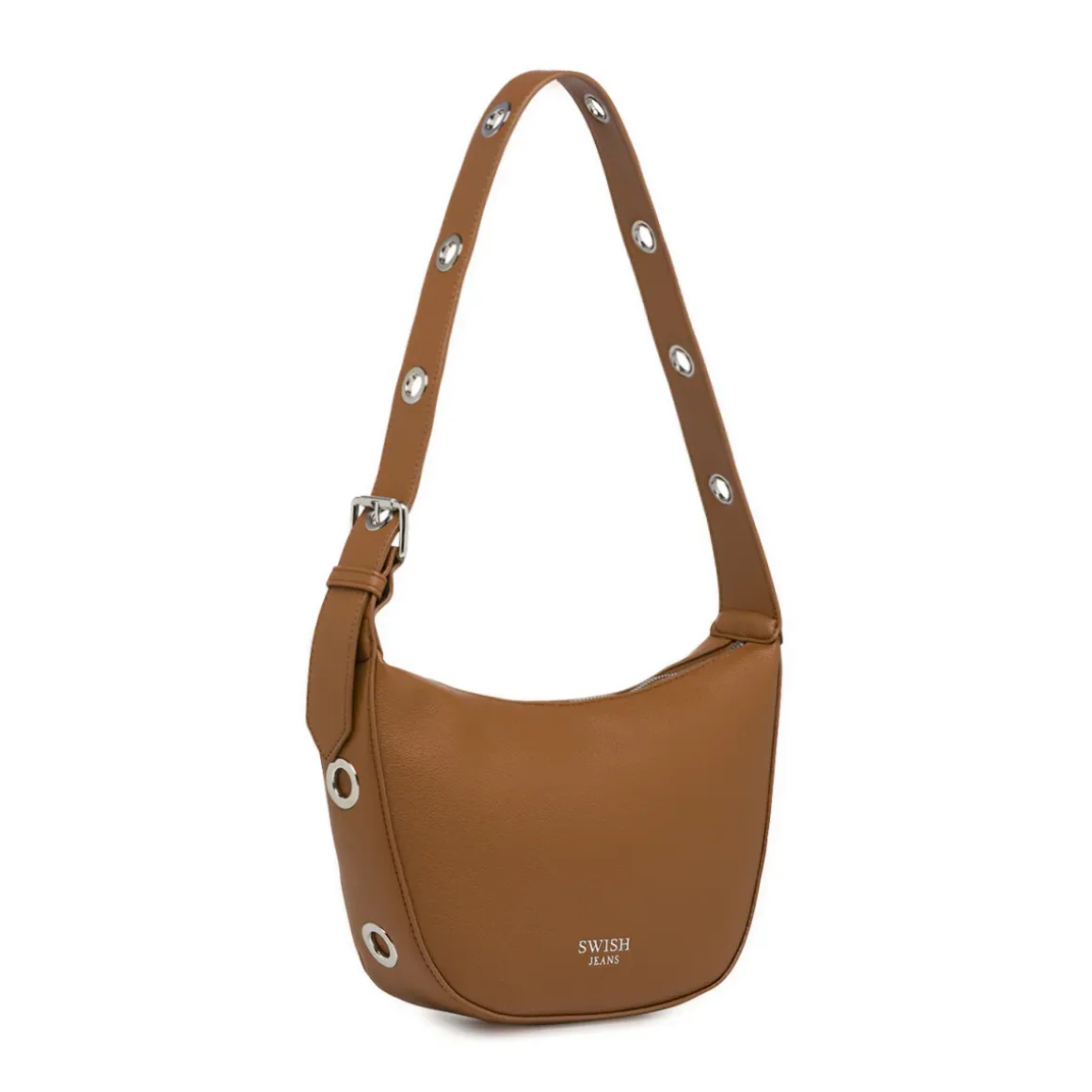 Borsa a Spalla Marrone con manico a Ochielli Swish Jeans