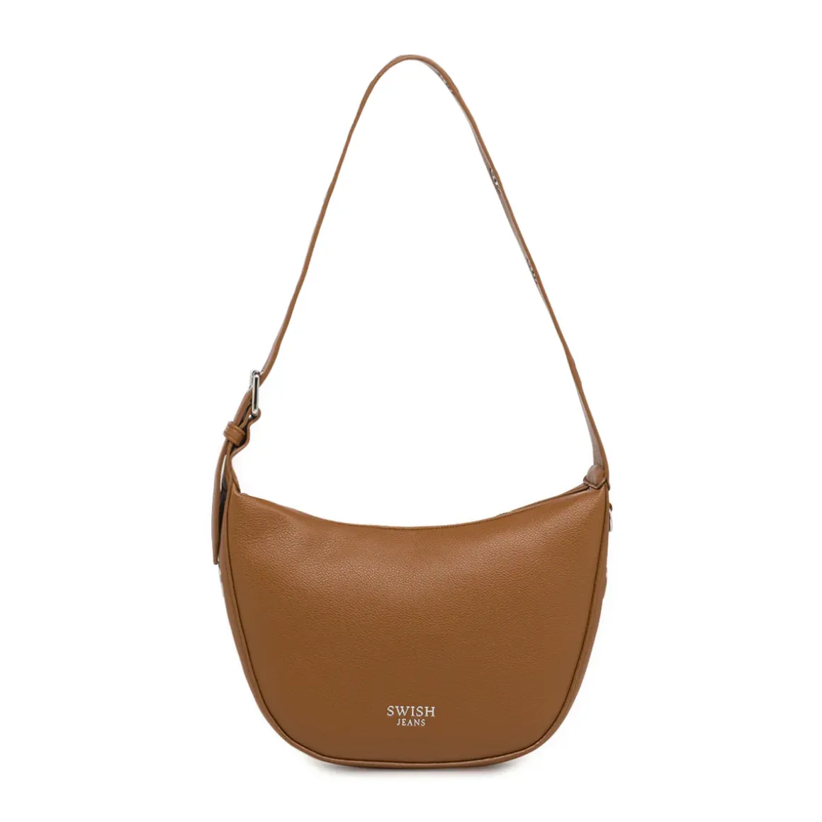Borsa a Spalla Marrone con manico a Ochielli Swish Jeans