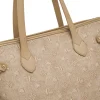 Borsa a Spalla Marrone con Manico a Occhielli Swish Jeans