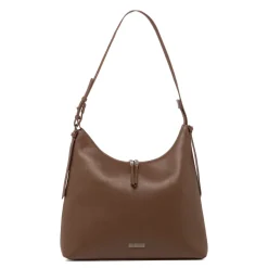 Borsa a spalla marrone da Donna con chiusura zip Lora Ferres