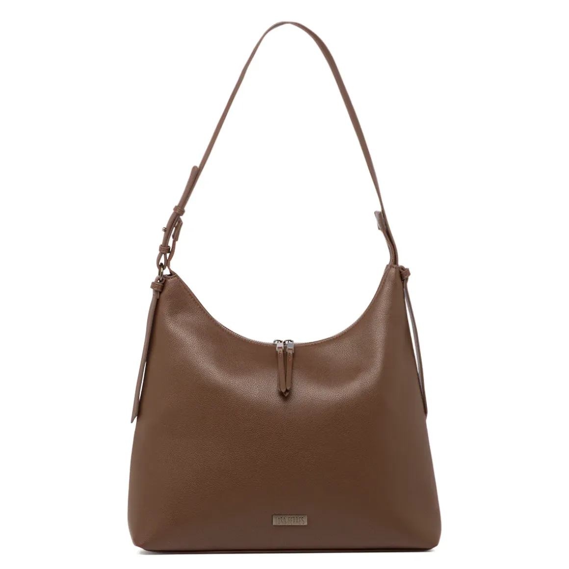 Borsa a spalla marrone da Donna con chiusura zip Lora Ferres