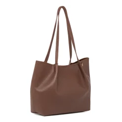 Borsa a spalla marrone da Donna con dettagli arricciati Lora Ferres