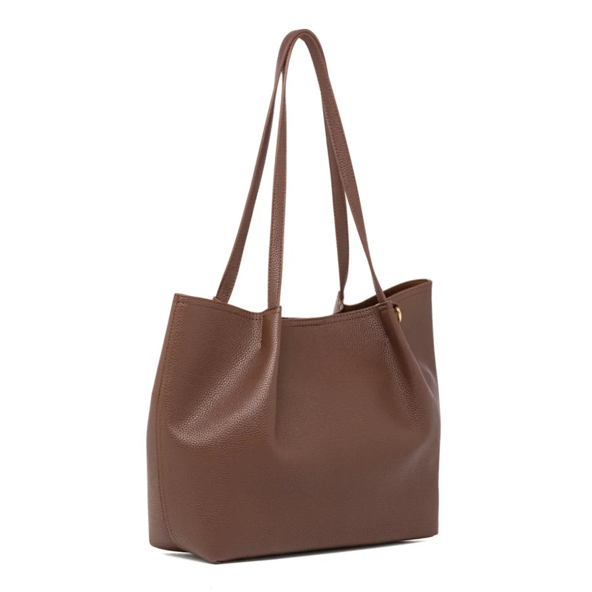 Borsa a spalla marrone da Donna con dettagli arricciati Lora Ferres