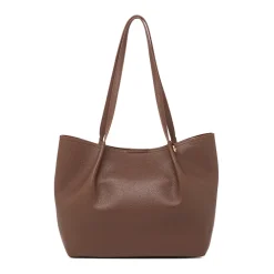 Borsa a spalla marrone da Donna con dettagli arricciati Lora Ferres