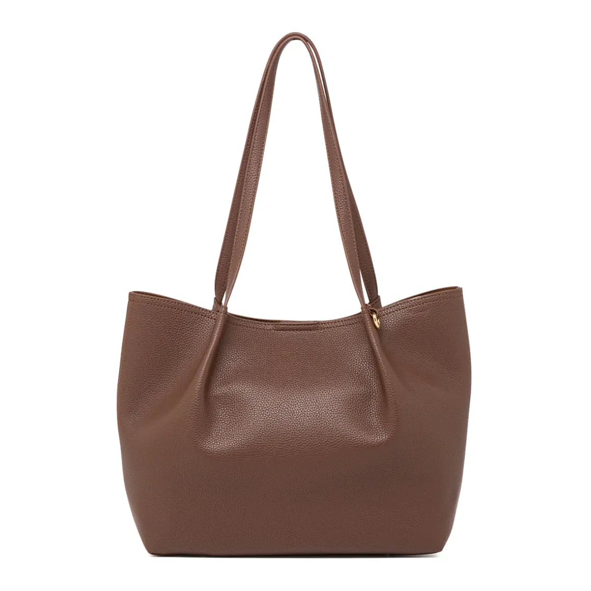 Borsa a spalla marrone da Donna con dettagli arricciati Lora Ferres