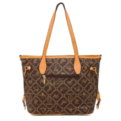 Borsa a spalla marrone da Donna con stampa All Over Giulia Pieralli