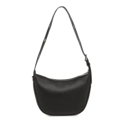 Borsa a Spalla Nera con Manico a Occhielli Swish Jeans