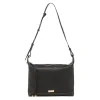 Borsa a spalla nera da Donna con cuciture a vista Lora Ferres