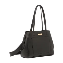 Borsa a spalla nera da Donna con portafoglio Lora Ferres