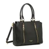 Borsa a spalla nera da Donna con dettagli zip Swish Jeans