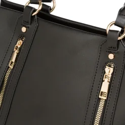 Borsa a spalla nera da Donna con dettagli zip Swish Jeans