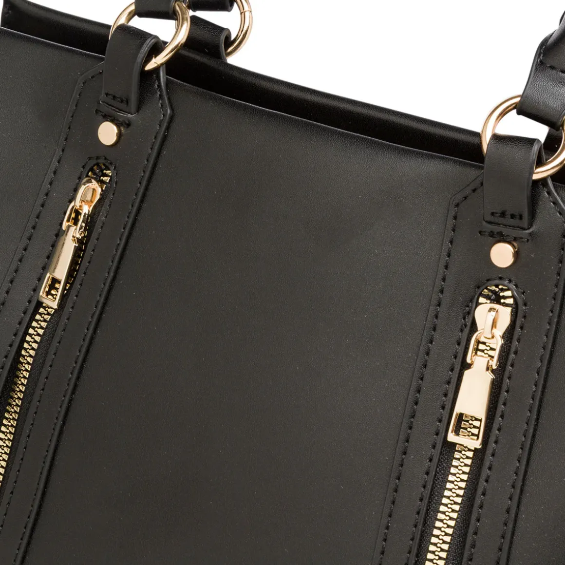 Borsa a spalla nera da Donna con dettagli zip Swish Jeans