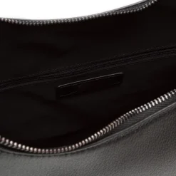 Borsa a spalla nera da Donna con zip e logo Lora Ferres