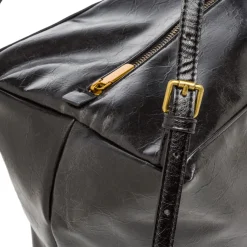 Borsa a spalla nera da Donna con logo Lora Ferres