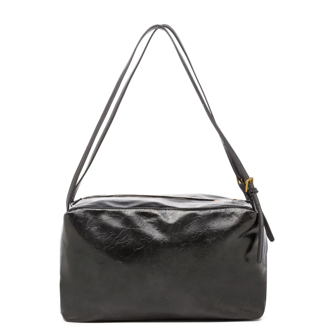 Borsa a spalla nera da Donna con logo Lora Ferres