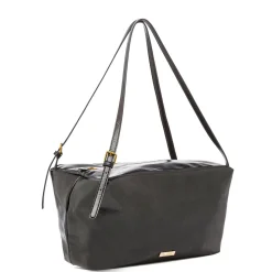 Borsa a spalla nera da Donna con logo Lora Ferres