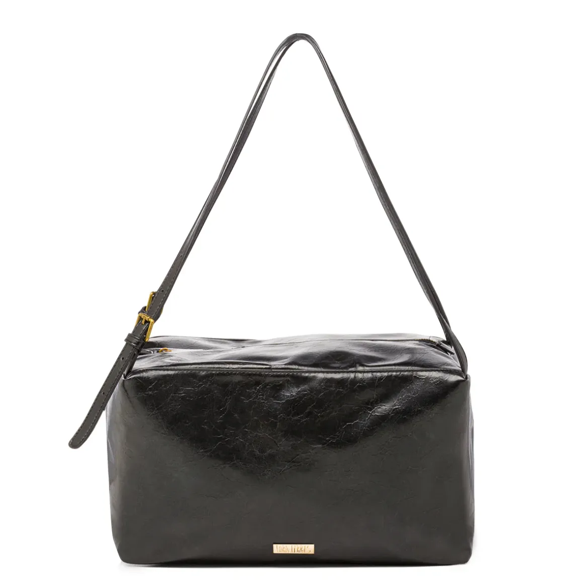 Borsa a spalla nera da Donna con logo Lora Ferres