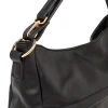 Borsa a spalla nera da Donna con tasca e logo frontale Lora Ferres