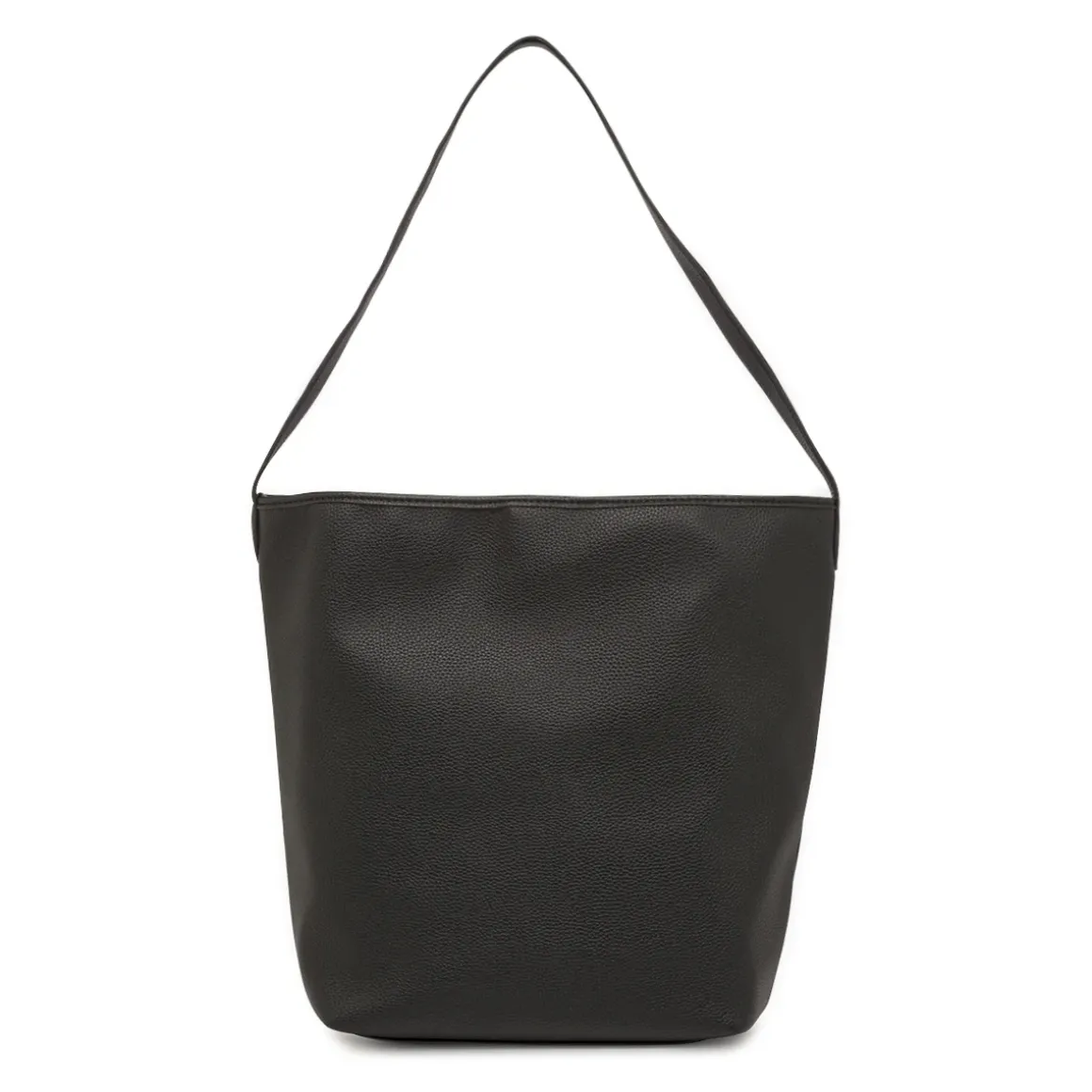 Borsa a spalla nera da Donna con bottone magnetico Lora Ferres
