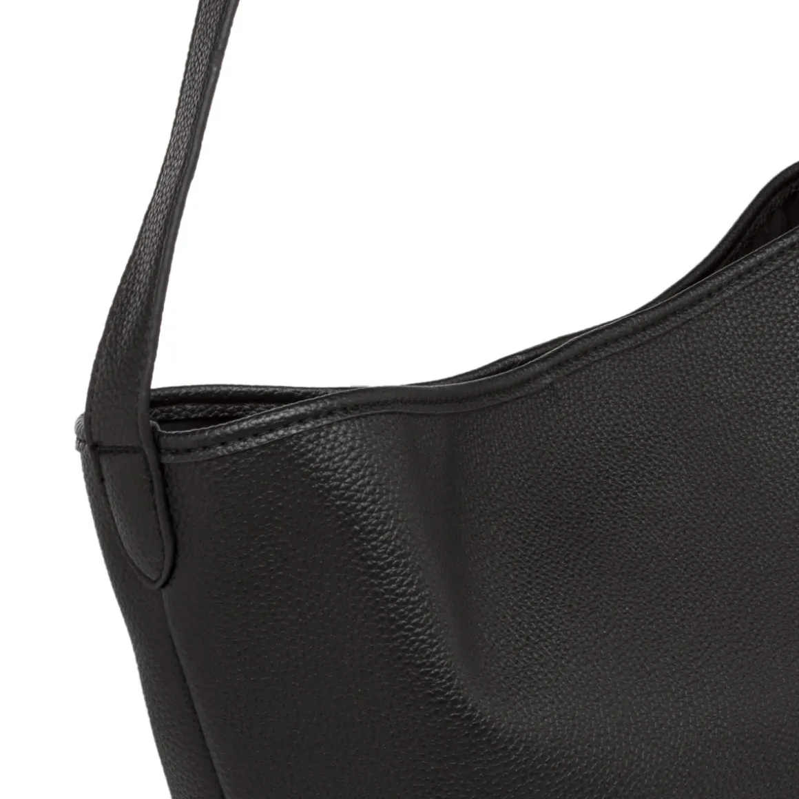 Borsa a spalla nera da Donna con bottone magnetico Lora Ferres