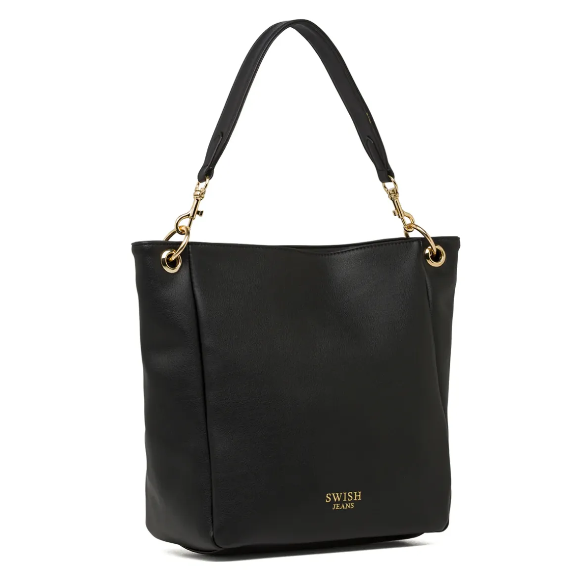 Borsa a spalla nera da Donna con manici intercambiabili Swish Jeans