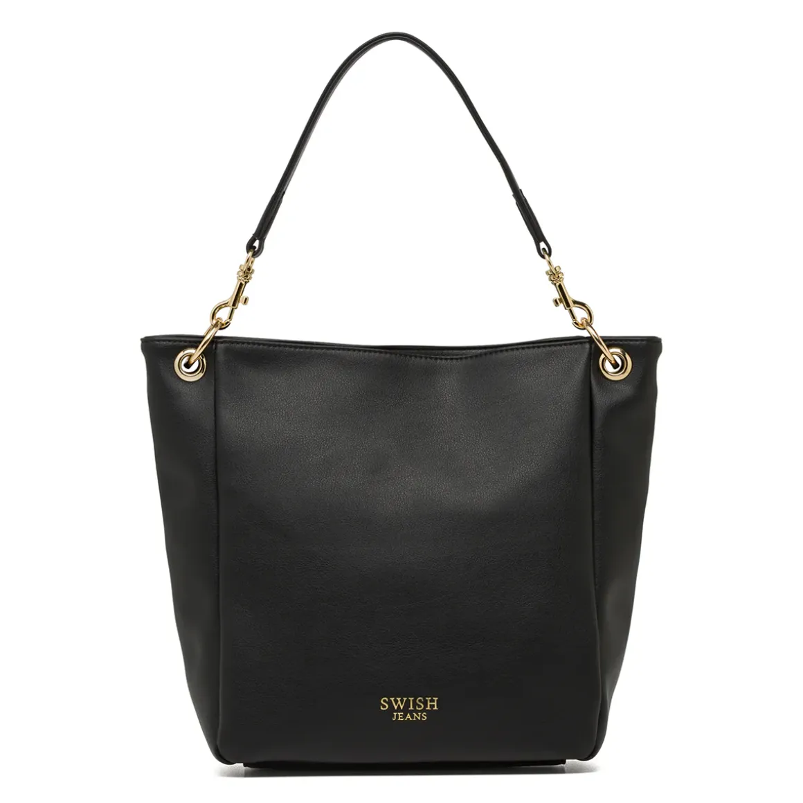 Borsa a spalla nera da Donna con manici intercambiabili Swish Jeans