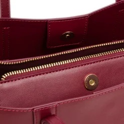 Borsa a spalla rossa da Donna con tracolla rimovibile Lora Ferres