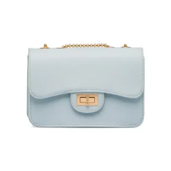 Borsa a tracolla azzurra da Donna con catena dorata Lora Ferres
