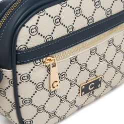 Borsa a tracolla beige da Donna con dettagli blu Carrera Jeans