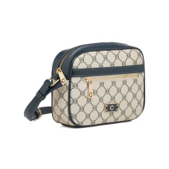 Borsa a tracolla beige da Donna con dettagli blu Carrera Jeans